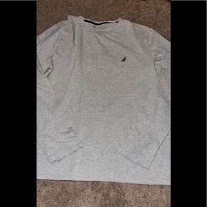 Mens long sleeve nautica shirt. The back is plain.